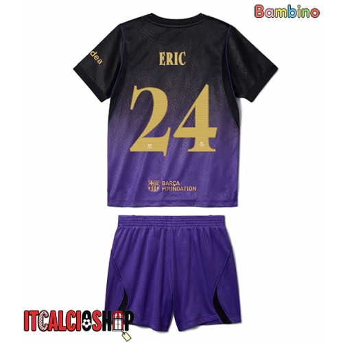 Barcelona Eric Garcia #24 Seconda Maglia Bambino 2026-27 Manica Corta (+ Pantaloni corti)